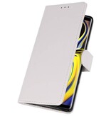 Etuis portefeuille portefeuille pour Galaxy Note 9 blanc
