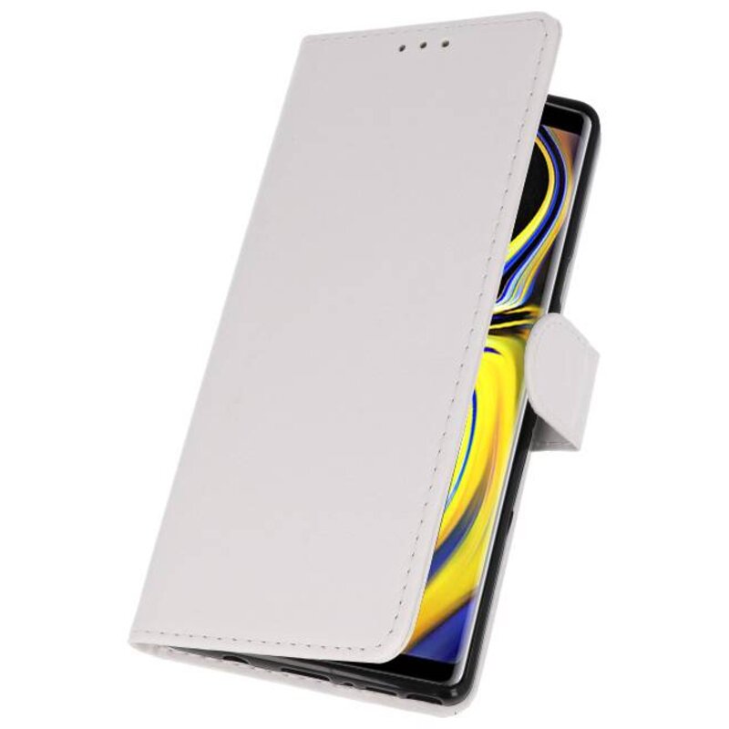 Etuis portefeuille portefeuille pour Galaxy Note 9 blanc