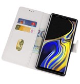 Bookstyle Wallet Cases Hoes voor Galaxy Note 9 Wit