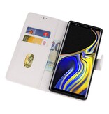 Etuis portefeuille portefeuille pour Galaxy Note 9 blanc