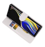 Etuis portefeuille portefeuille pour Galaxy Note 9 blanc