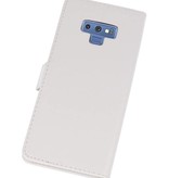 Etuis portefeuille portefeuille pour Galaxy Note 9 blanc