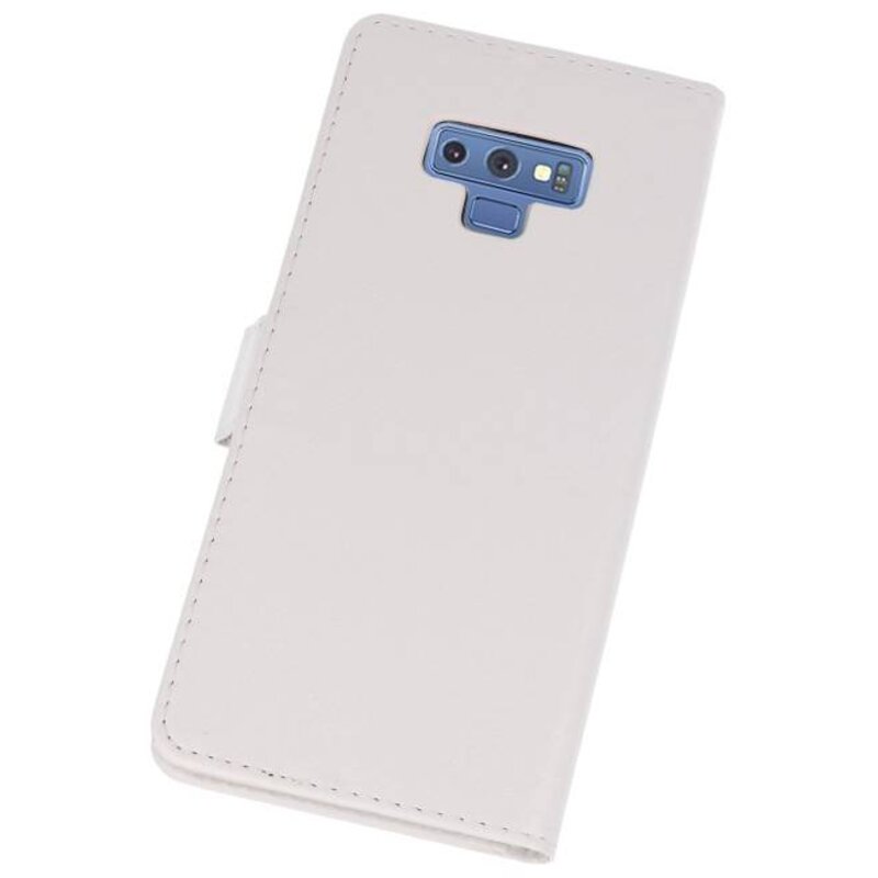 Etuis portefeuille portefeuille pour Galaxy Note 9 blanc