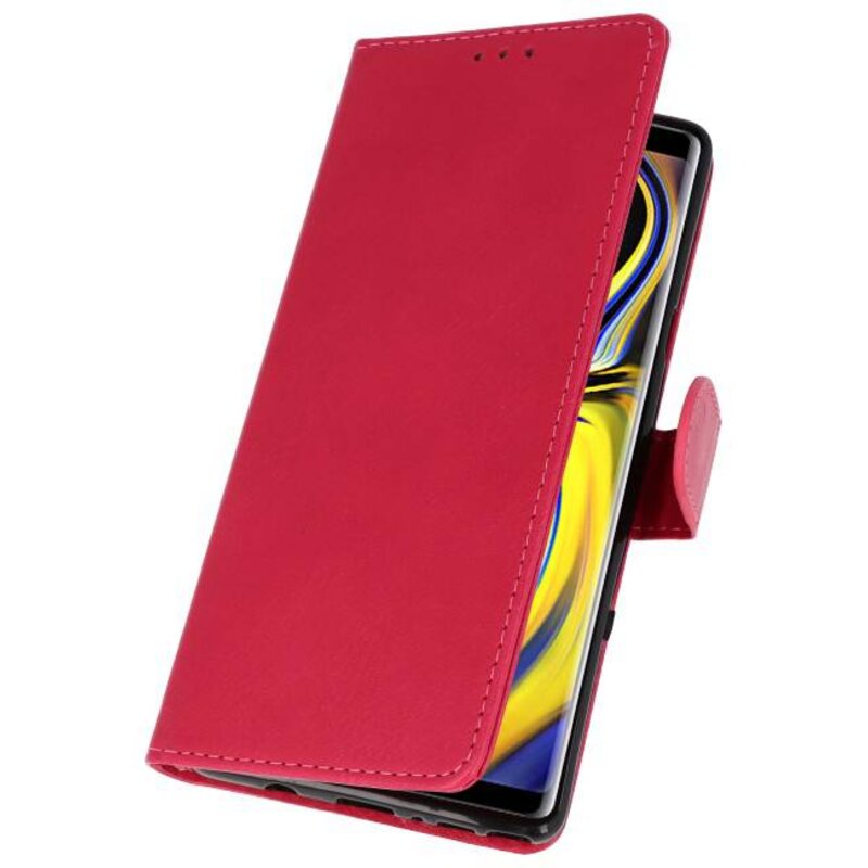 Etuis portefeuille portefeuille pour Galaxy Note 9 rose