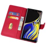 Etuis portefeuille portefeuille pour Galaxy Note 9 rose