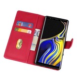 Etuis portefeuille portefeuille pour Galaxy Note 9 rose