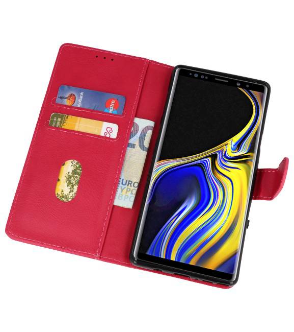 Estuches Bookstyle Wallet para Galaxy Note 9 Rosa