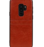 Cover posteriore 2 carte per Galaxy S9 Plus Brown