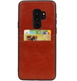 Back Cover 2 Pasjes voor Galaxy S9 Plus Bruin