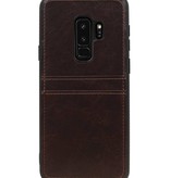 Rückseite 2 Karten für Galaxy S9 Plus Mocca