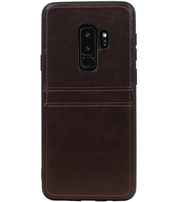 Back Cover 2 Pasjes voor Galaxy S9 Plus Mocca