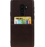 Back Cover 2 Pasjes voor Galaxy S9 Plus Mocca
