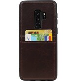 Back Cover 2 Pasjes voor Galaxy S9 Plus Mocca