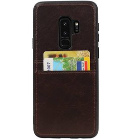 Back Cover 2 Carte per Galaxy S9 Plus Mocca