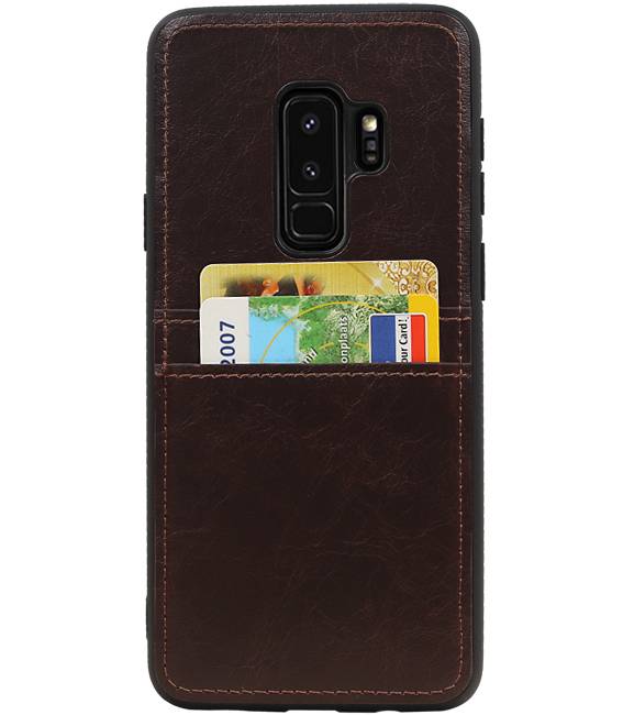 Back Cover 2 Pasjes voor Galaxy S9 Plus Mocca