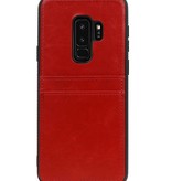 Back Cover 2 Pasjes voor Galaxy S9 Plus Rood