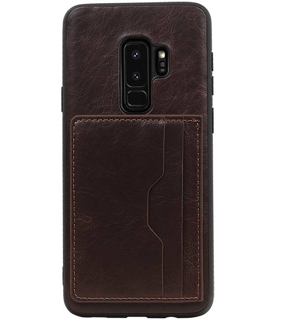 Staand Back Cover 2 Pasjes voor Galaxy S9 Plus Mocca