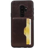 Permanente de la contraportada 2 tarjetas para Galaxy S9 Plus Mocca