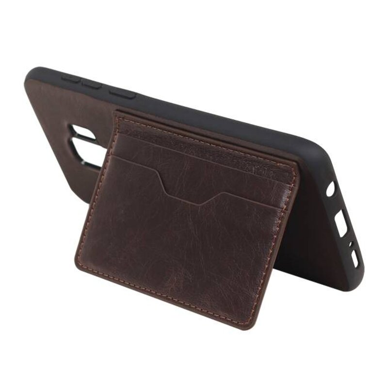 Standing Back Cover 2 Cards for Galaxy S9 Plus Mocca