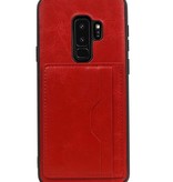 Portræt bagcover 2 kort til Galaxy S9 Plus Red