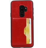 Staand Back Cover 2 Pasjes voor Galaxy S9 Plus Rood