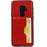 Portrait Back Cover 2 Cartes pour Galaxy S9 Plus Red