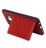 Portrait Back Cover 2 Carte per Galaxy S9 Plus Red