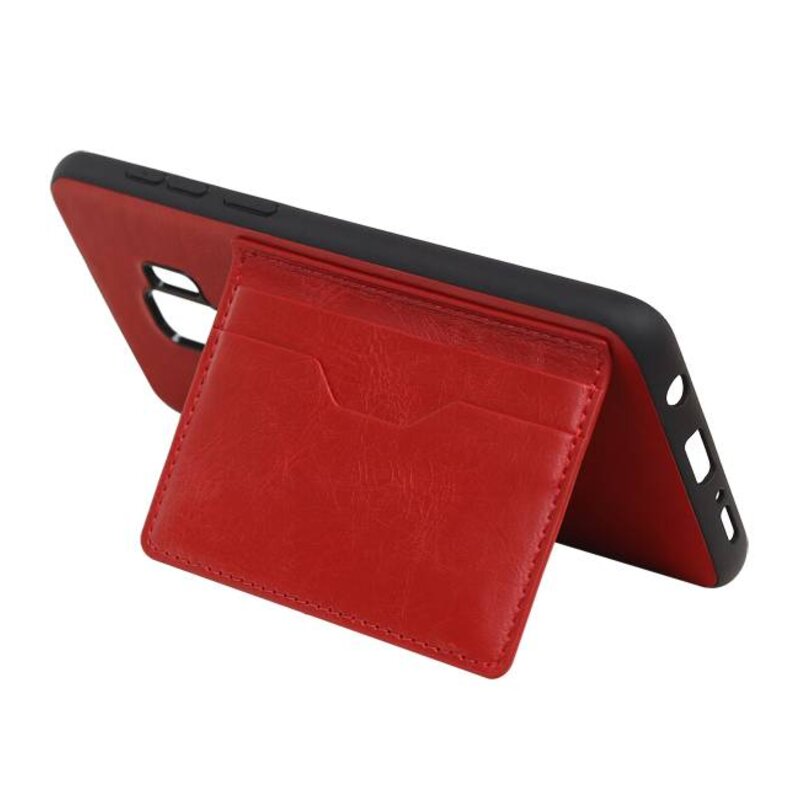 Portrait Back Cover 2 Carte per Galaxy S9 Plus Red