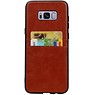 Back Cover 2 Cards for Galaxy S8 Plus Brown