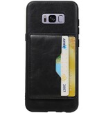 Staand Back Cover 2 Pasjes voor Galaxy S8 Plus Zwart