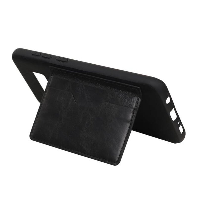 Staand Back Cover 2 Pasjes voor Galaxy S8 Plus Zwart