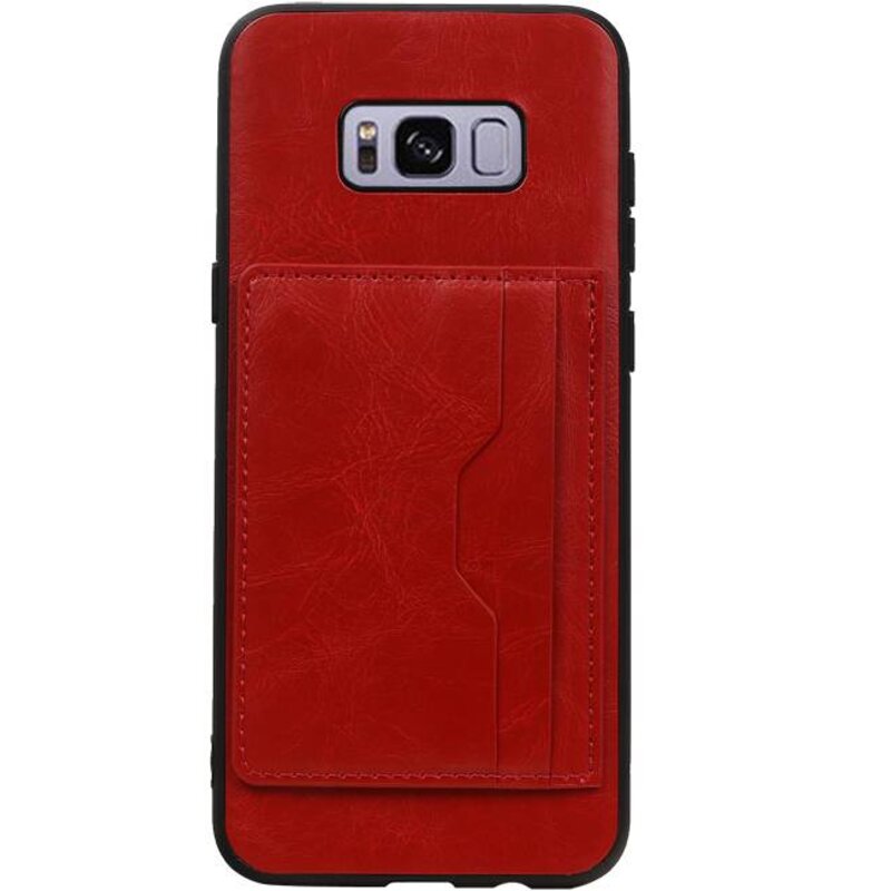 Portrait Back Cover 2 Carte per Galaxy S8 Plus Red