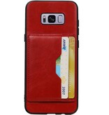 Portræt bagcover 2 kort til Galaxy S8 Plus Red