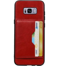 Portræt bagcover 2 kort til Galaxy S8 Plus Red