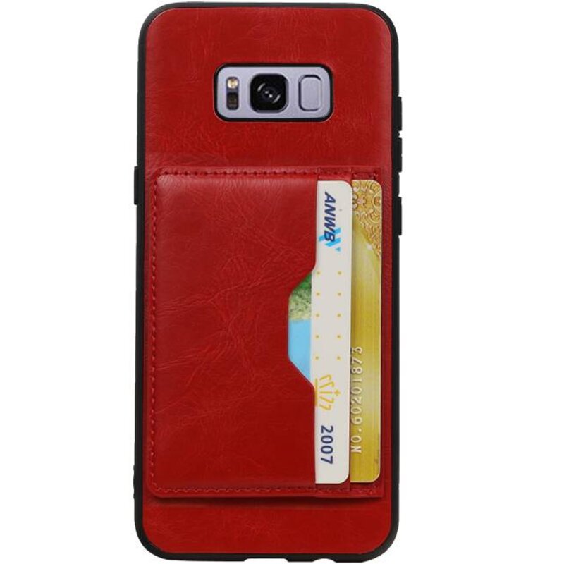 Portrait Back Cover 2 Carte per Galaxy S8 Plus Red