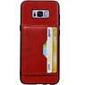 Portræt bagcover 2 kort til Galaxy S8 Plus Red