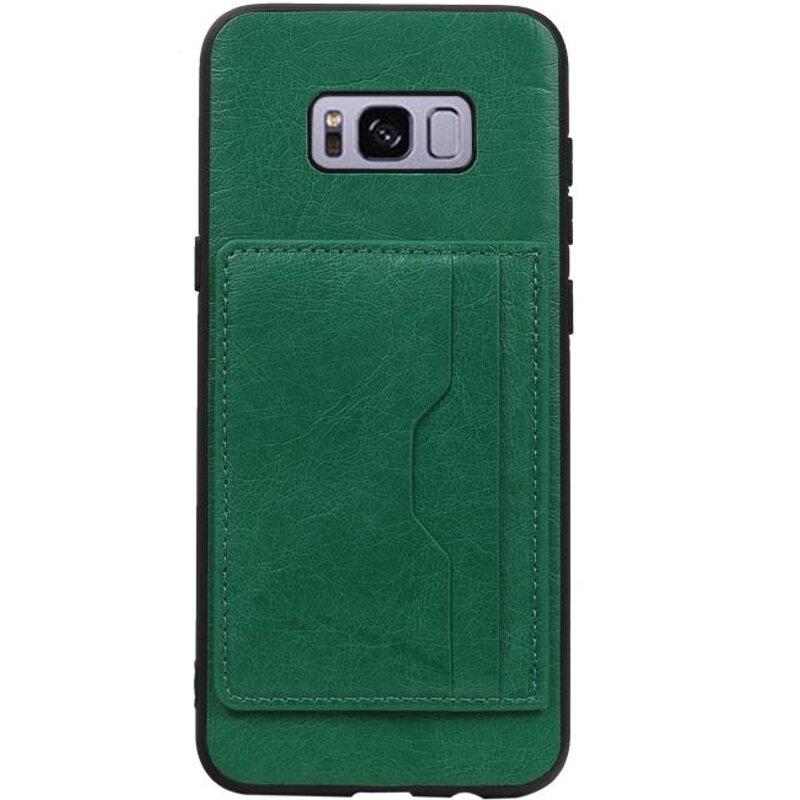 Portræt bagcover 2 kort til Galaxy S8 Plus Green