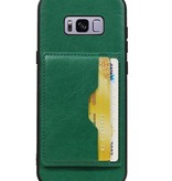 Staand Back Cover 2 Pasjes voor Galaxy S8 Plus Groen