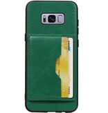 Portræt bagcover 2 kort til Galaxy S8 Plus Green