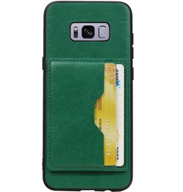 Portræt bagcover 2 kort til Galaxy S8 Plus Green