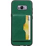 Portrait Back Cover 2 Cards for Galaxy S8 Plus Green