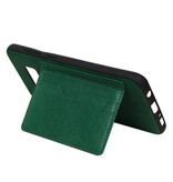 Portrait Back Cover 2 Cards for Galaxy S8 Plus Green