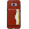 Portrait Back Cover 2 Cards for Galaxy S8 Plus Brown