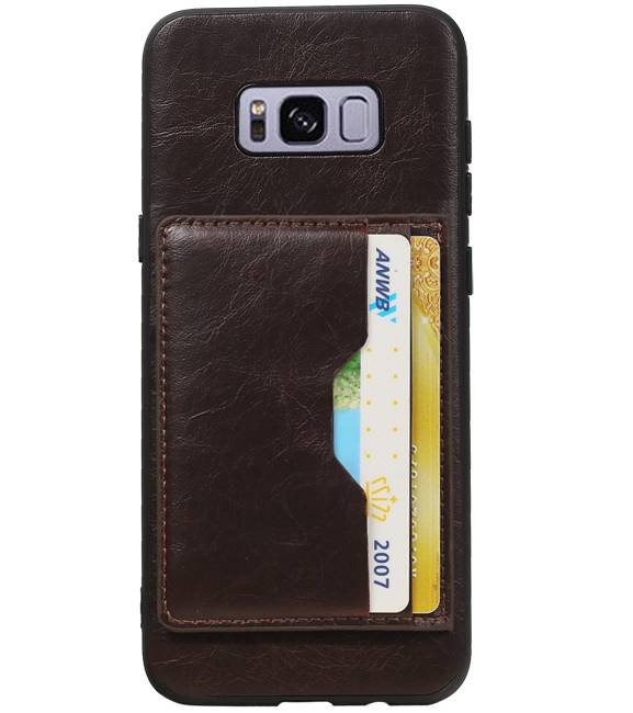 Staand Back Cover 2 Pasjes voor Galaxy S8 Plus Mocca