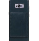 Staand Back Cover 2 Pasjes voor Galaxy S8 Plus Navy