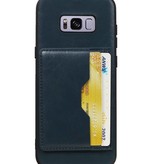 Staand Back Cover 2 Pasjes voor Galaxy S8 Plus Navy