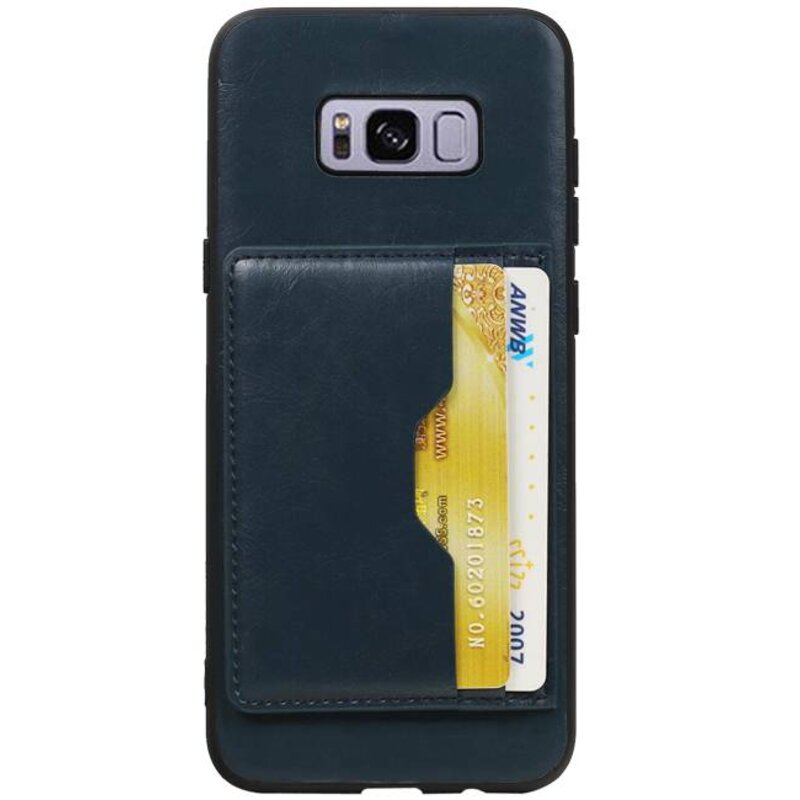 Portræt bagcover 2 kort til Galaxy S8 Plus Navy