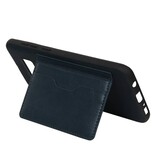 Staand Back Cover 2 Pasjes voor Galaxy S8 Plus Navy