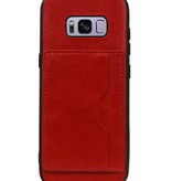 Copertura posteriore in piedi 1 passa per Galaxy S8 Red