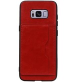 Copertura posteriore in piedi 1 passa per Galaxy S8 Red